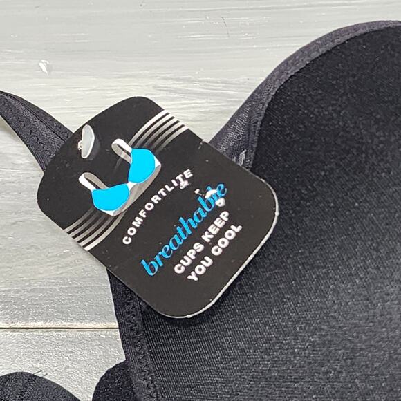 Bali Bra 38DD One Smooth U Ultra Light Shaping Underwire Bra 3439 Black - Picture 11 of 11